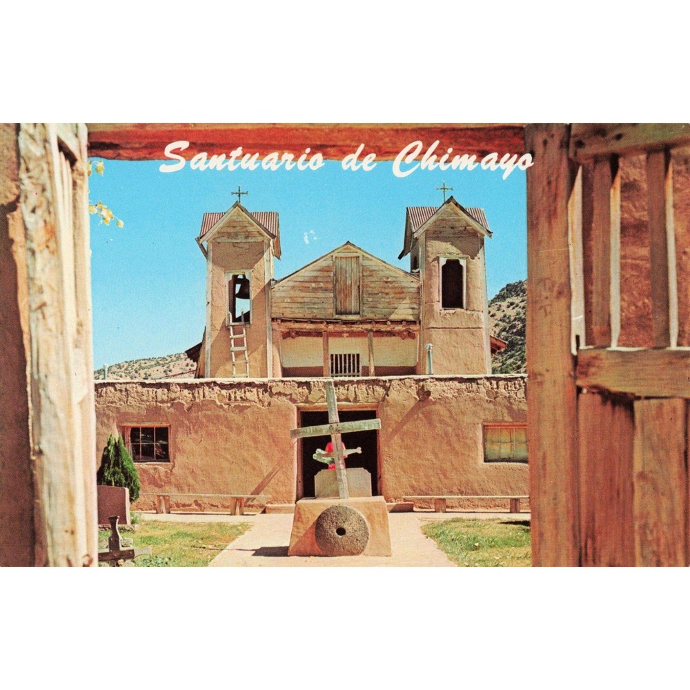 Vintage Santuario de Chimayo New Mexico Postcard Petley Studios 102620 VG+ - Picture 1 of 2
